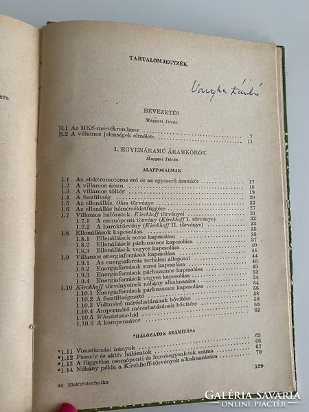 Lányi-Magyari Electrotechnika  1973 Műszaki Könyvkiadó Budapest