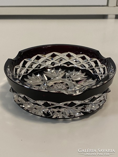 Beautiful crystal ashtray ashtray new 11 cm