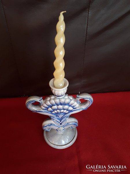 Art Nouveau porcelain candle holder damaged, repaired!