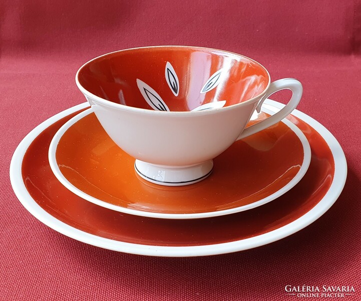 Lettin German porcelain breakfast set cup saucer small plate plate coffee tea