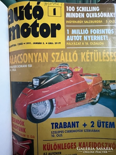 Auto.motor újságok bekötve