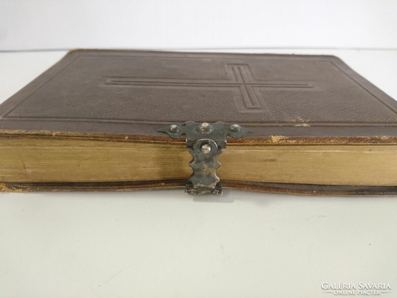 19th century antique Catholic prayer book richly illustrated with steel engravings - j.S. Albach 1857