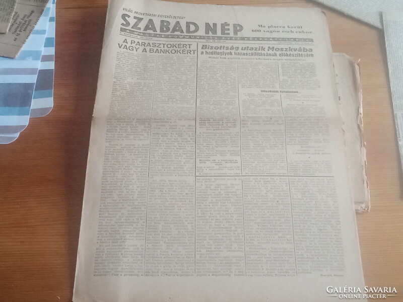 Szabad Nép 1948. május 15 hagyatékból 4000ft óbuda Szabad Nép 1948. május 15 használt, a képeken lát