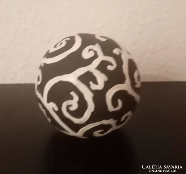 Vintage. Hand-painted porcelain sphere for sale