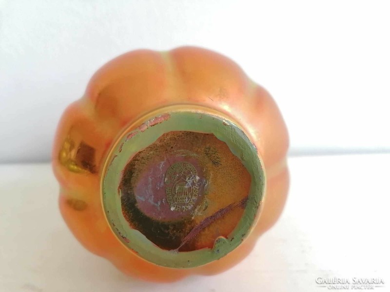 Zsolnay eozin, (5238) rare tricolor vase