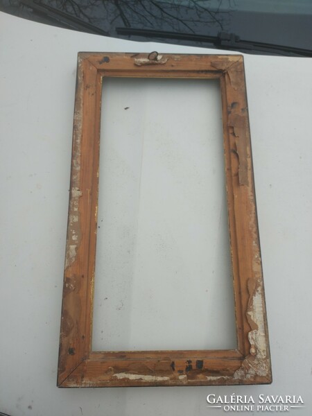 Wooden frame with 29.5X61 cm nest, defective condition