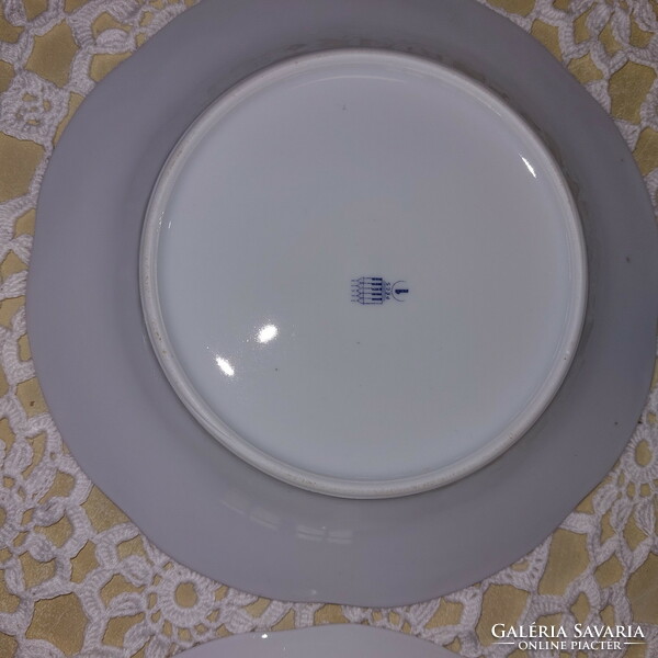 Zsolnay porcelain, popular cake plates with small flowers