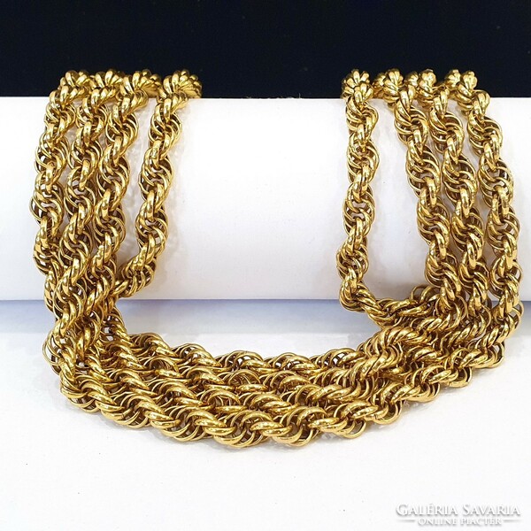 Monet new york 1960's 18kt gold plated marked necklace