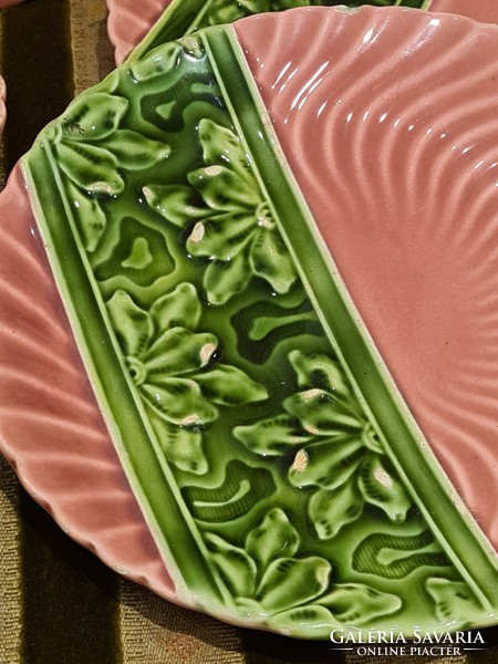 Körmöcbányai antik szecessziós tányér készlet majolika