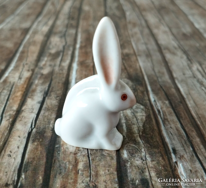 Old Herend porcelain rabbit figurine - nipp