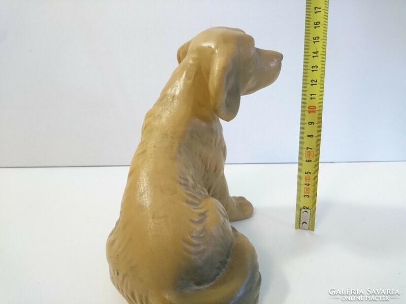 Vintage kerámia / porcelán kutya figura szobor Tacskó vagy Vizsla kölyök? Segesvári kb 1970-es évek