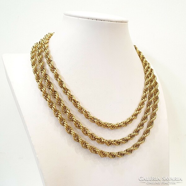 Monet new york 1960's 18kt gold plated marked necklace