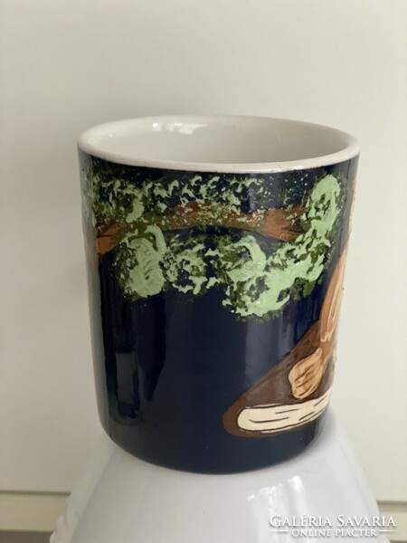 Bagoly-gyűjteményből bagoly mintás bögre csésze 9 cm magas