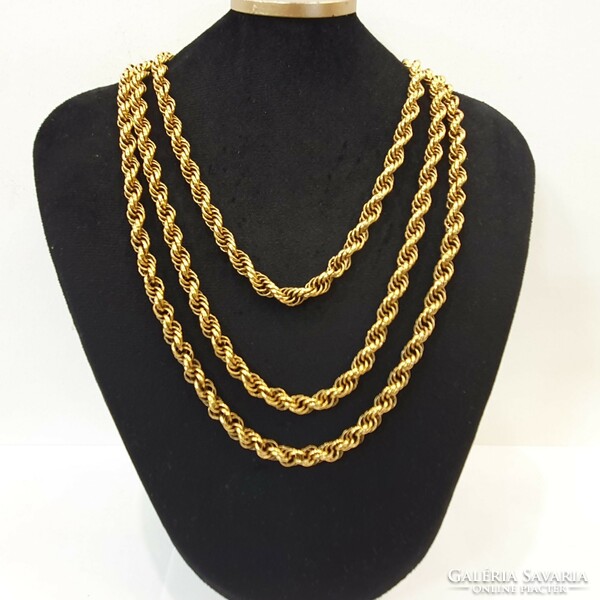 Monet new york 1960's 18kt gold plated marked necklace