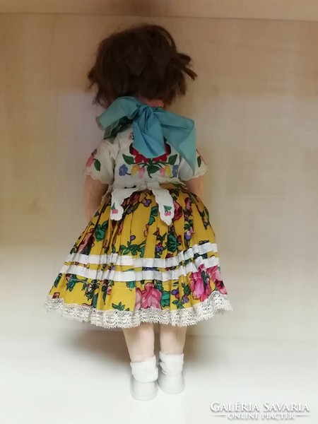Kalocsai folk costume doll