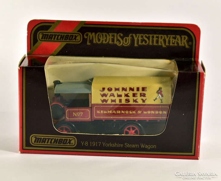 Johnnie Walker whiskey 1917 truckload! Tip-top matchbox in original box from 1987