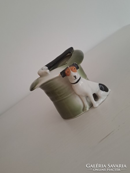 Porcelain hat porcelain dog shaving razor