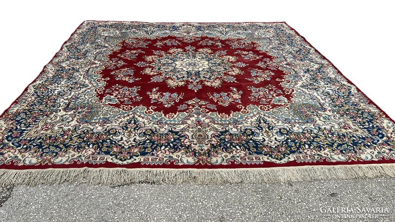 3556 Iranian kirman square hand knotted wool Persian carpet 300x300cm free courier