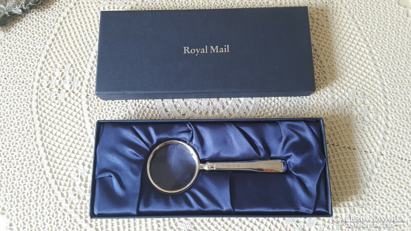 Vintage,Royal Mail 925 ezüst nagyító dobozában