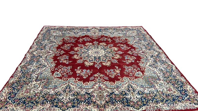 3556 Iranian kirman square hand knotted wool Persian carpet 300x300cm free courier