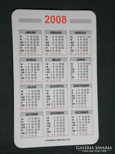 Card calendar, Aunt Ancsa's general store, sárbogárd, 2008, (6)