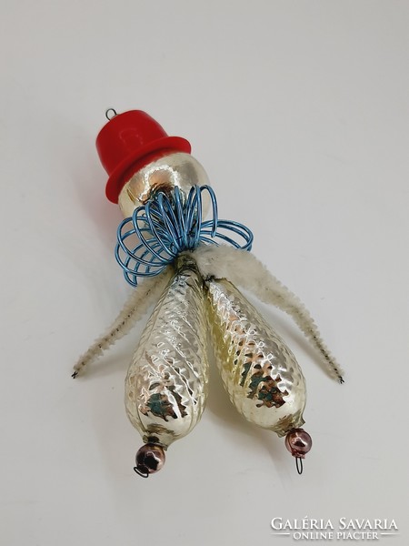 Chenille glass figure, Christmas tree ornament, 10 cm