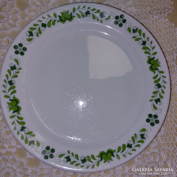 Alföldi green Hungarian patterned porcelain plates