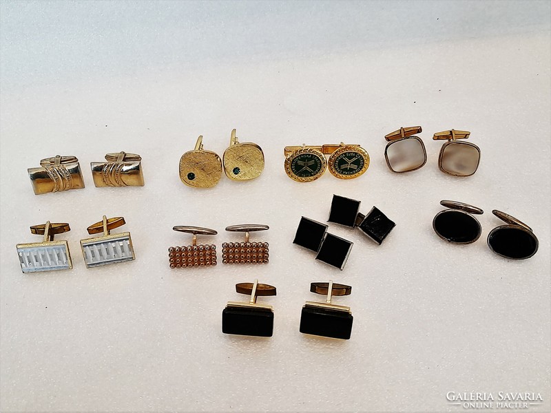 9 Pair of retro cufflinks