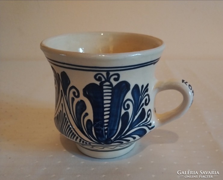 Korondi blue mug, cup (damaged)