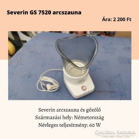 Severin GS7520 arcszauna