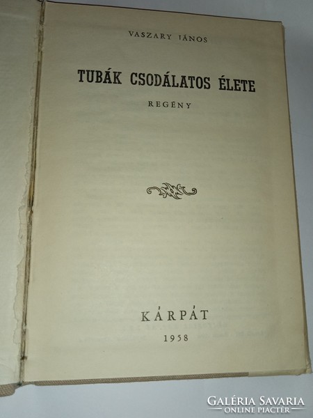 The wonderful life of tubas János Vaszary is rare! (Editoral Karpát edition - buenos aires), 1958 p. 117,