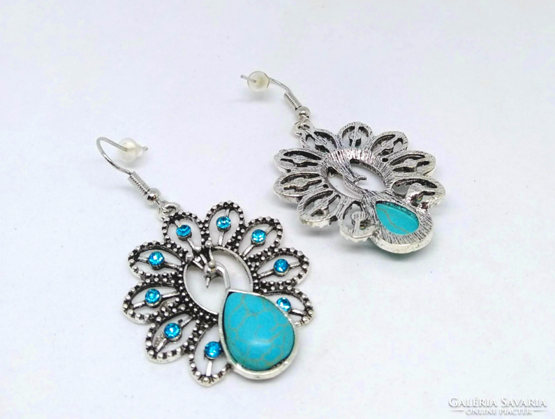 Peacock turquoise stone earrings 179