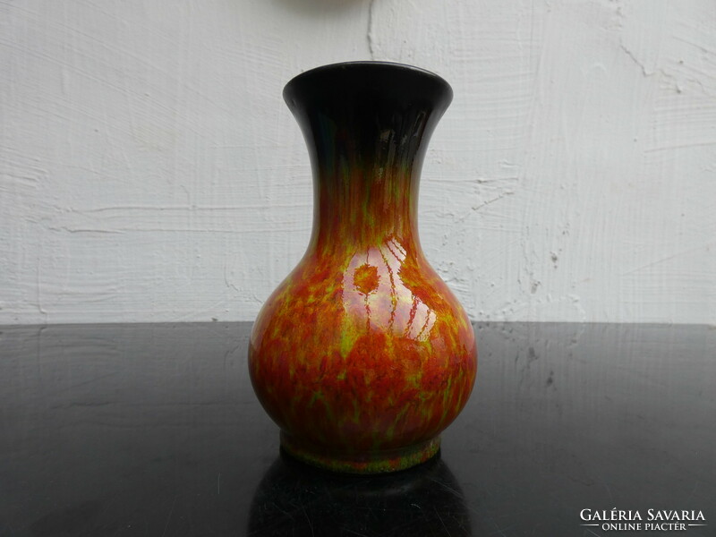 Jasba orange/brown vase West German vase no 4610 with shape number 16 1960.