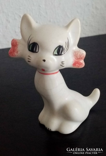 Old figural ceramic cat for sale
