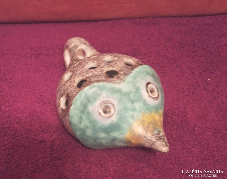 Hungarian ceramic fish, industrial art ikebana vase