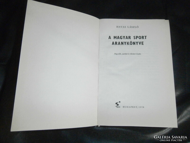 László Havas: the golden book of Hungarian sports