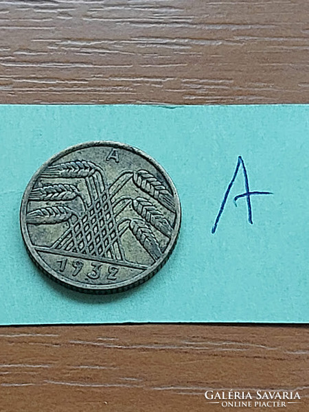 NÉMETORSZÁG 10 REICHSPFENNIG 1932 A Berlin, Alumínium-Bronz  #A