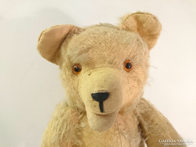 Original antique German Hermann teddy bear from the 1930s! Jointed limbs, mohair fur