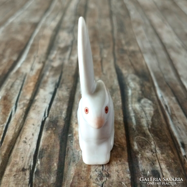 Old Herend porcelain rabbit figurine - nipp