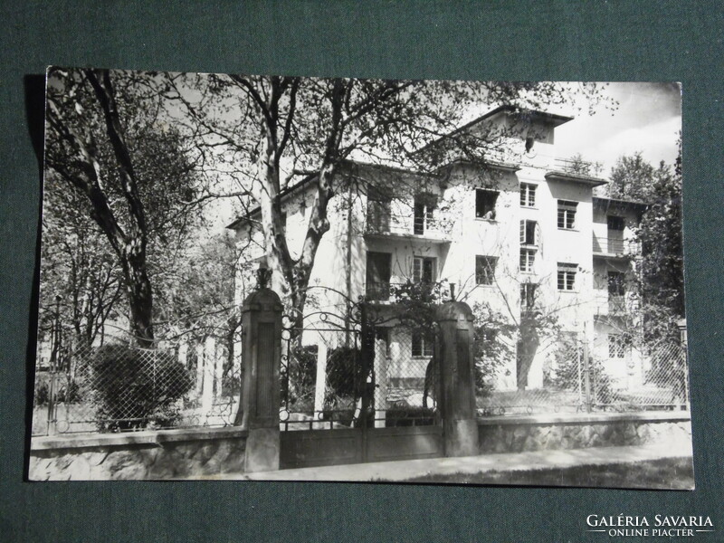 Postcard, balaton doll, resort view, detail