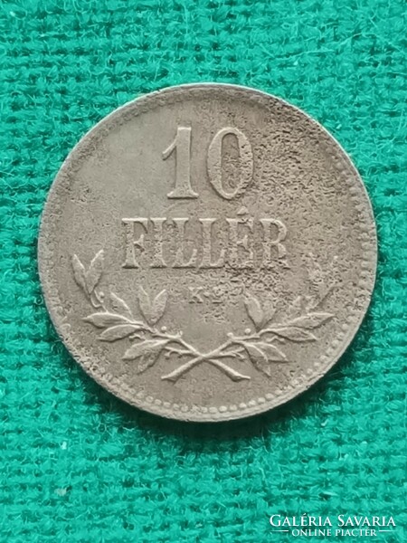 10 Fillér 1918 !! Vas !