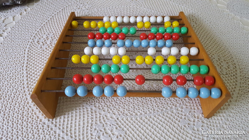Retro wooden abacus