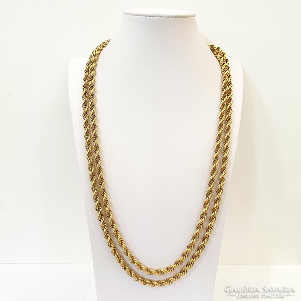 Monet new york 1960's 18kt gold plated marked necklace