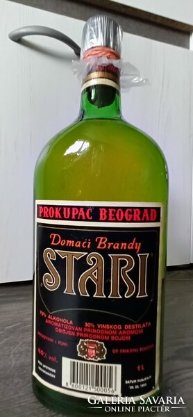 Stari brandy in good condition, unopened, 1 liter / 40%
