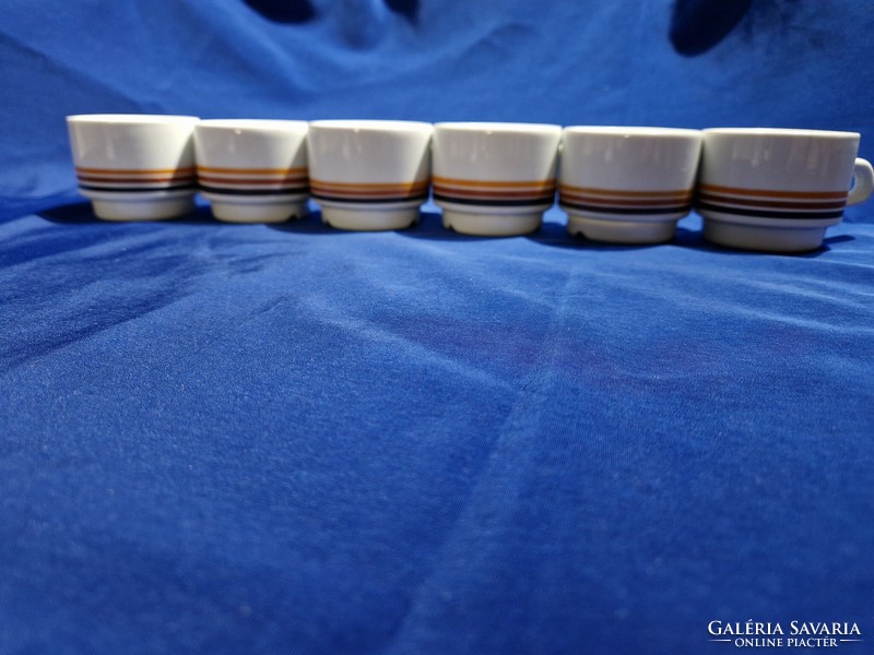Retro Lowland rarer striped mocha cups