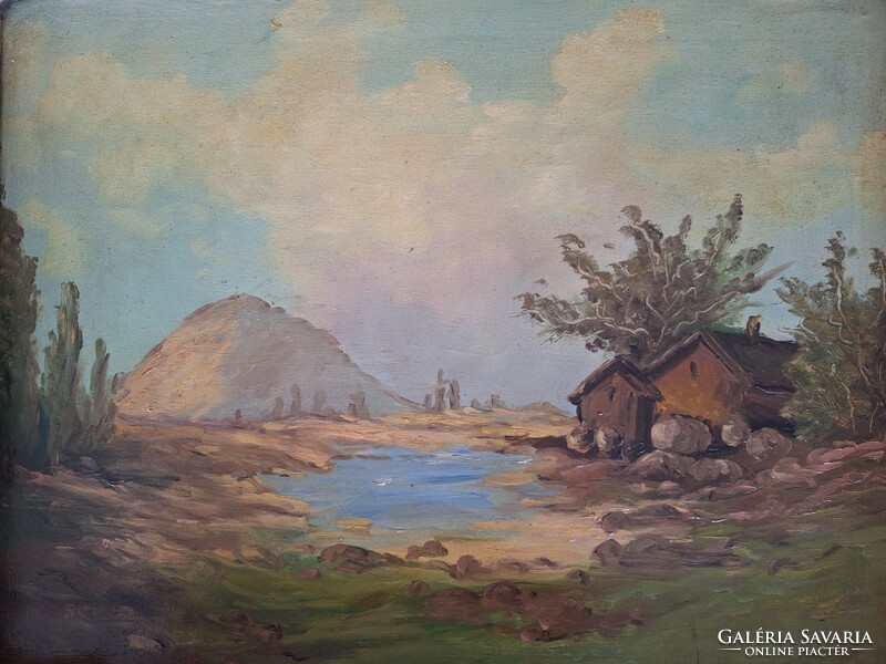 Painting by János Seres (1920-2004).