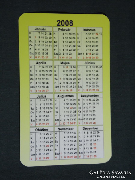 Card calendar, autos kft, Pécs, driving school, technical examination workshop, 2008, (6)