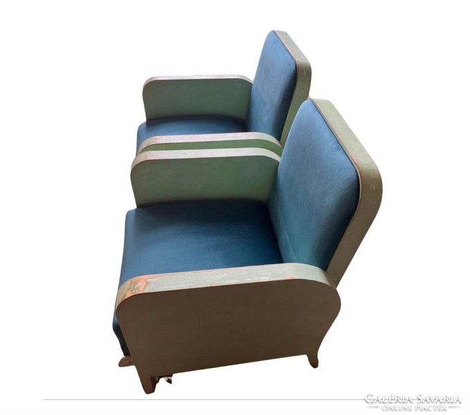 Vintage art deco armchairs 4 pcs