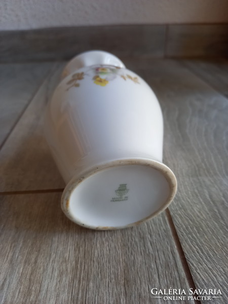 Beautiful old Zsolnay porcelain vase (14x9 cm)