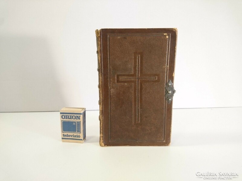 19th century antique Catholic prayer book richly illustrated with steel engravings - j.S. Albach 1857